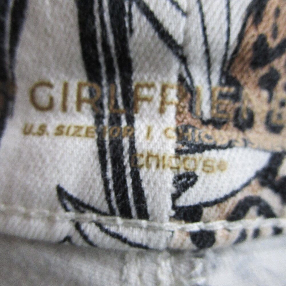 Printed Pattern Cropped Jeans - image 6